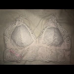 PINK VS Crochet Lace Bralette XL